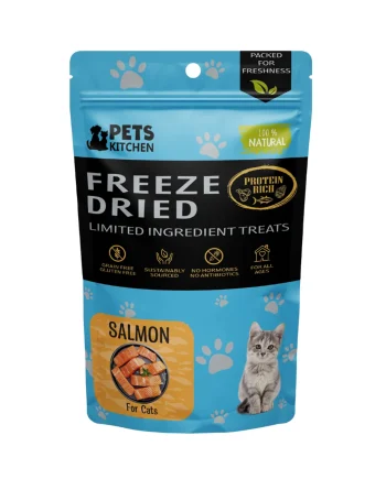 Pets Kitchen Freeze Dried Salmon Treats For Cats - 40G