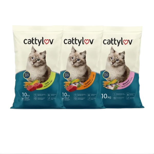 Cattyluv Dry Food (Tuna /Seafood /Mackerel) - 10KG
