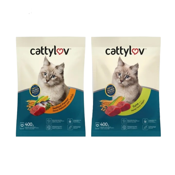Cattyluv Dry Cat Food (Tuna / Seafood) – 400G