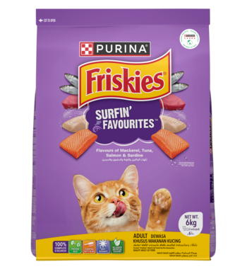 FRISKIES® Adult Surfin' Favourites Dry Cat Food - 1KG